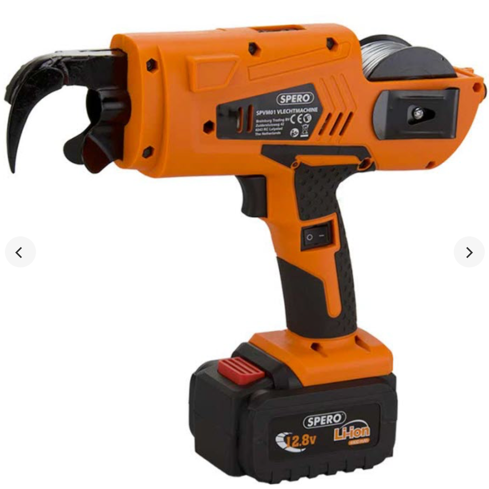 Haakneus accu vlechtmachine TBV Vloerverwarming incl. 2x Li-ion accus, lader, accu-extender, tang & koffer SPVM01B