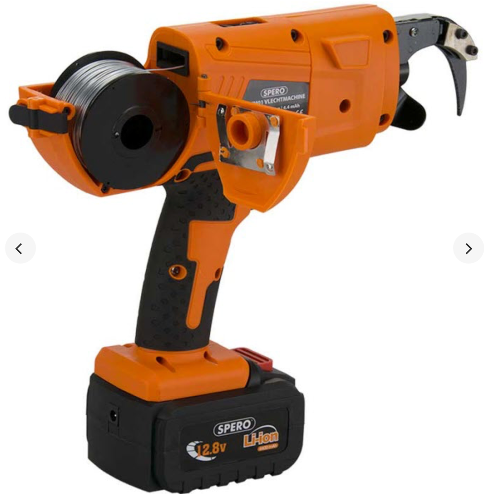 Haakneus accu vlechtmachine TBV Vloerverwarming incl. 2x Li-ion accus, lader, accu-extender, tang & koffer SPVM01B