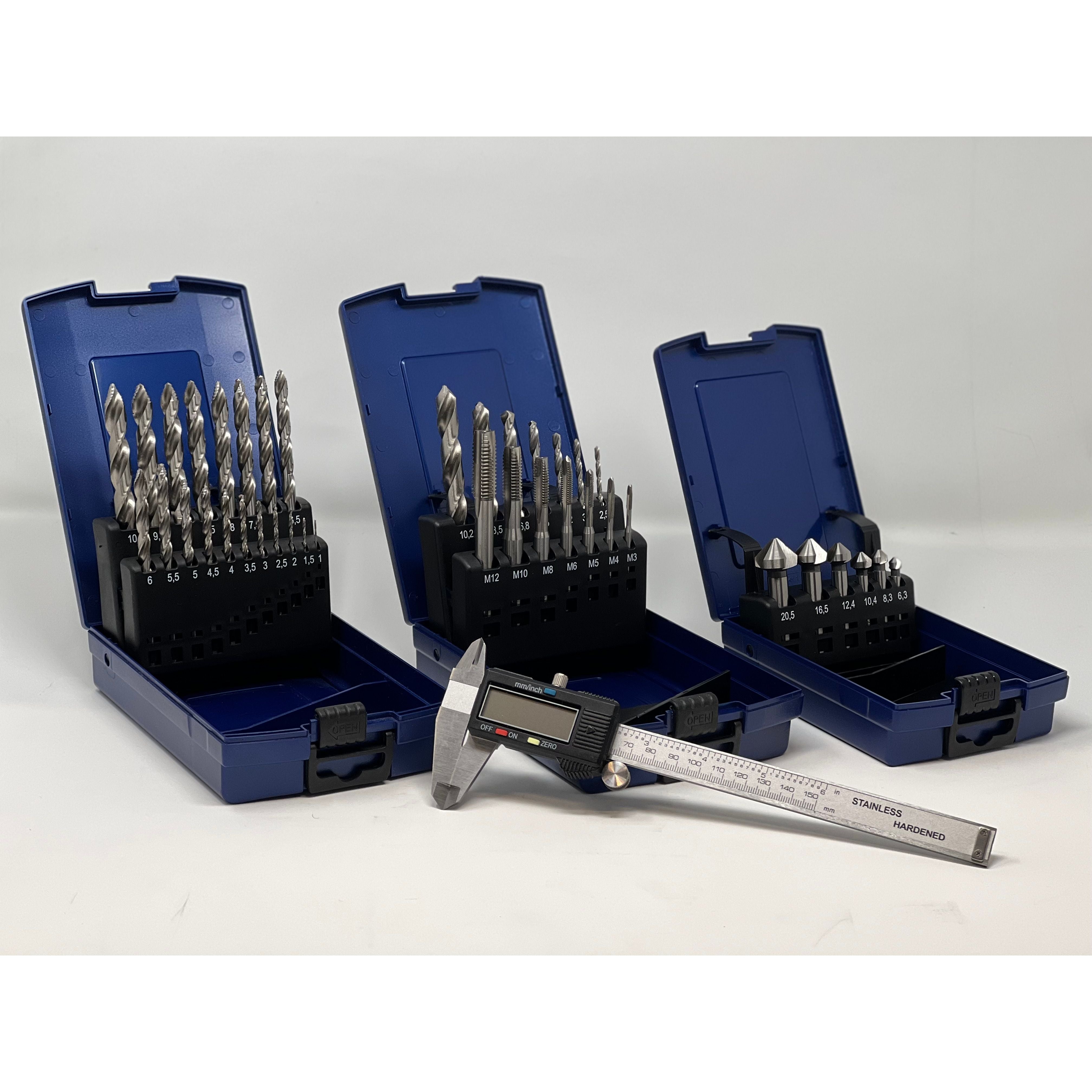 3 delige set + gratis digitale schuifmaat