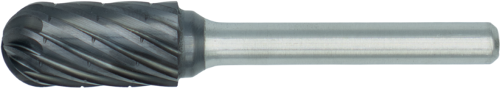 Phantom HP2 UNI Hardmetaal Stiftfrees model C, cilindrisch, ronde kop, schacht 6 mm, AlTiN-X