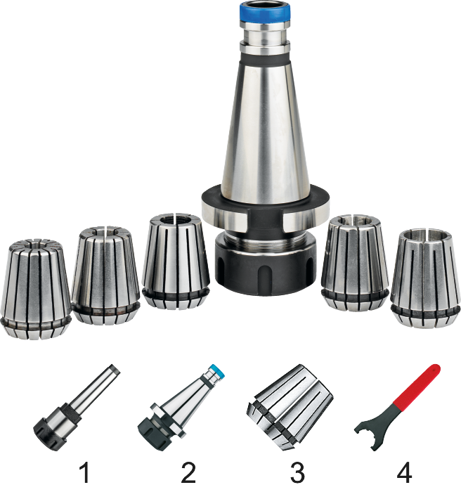 Phantom ISO 15488 (DIN 6499) Set Spantanghouder met Spantangen