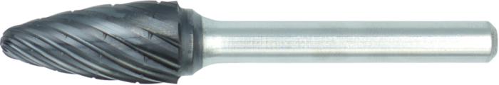 Phantom HP2 UNI Hardmetaal Stiftfrees model F, boomvorm met ronde kop, schacht 6 mm, AlTiN-X