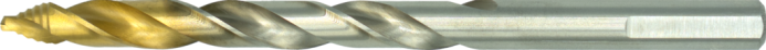 International Tools ECO PRO HSS Spiraalboor DIN 338 Step-point, TiN-tip, met drievlaks schacht