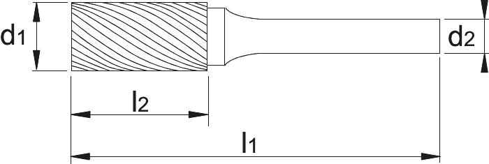 International Tools ECO Hardmetaal Stiftfrees model A, cilindrisch