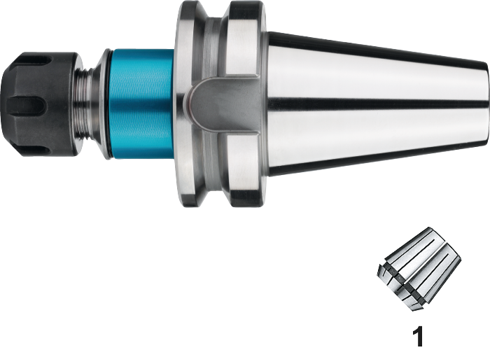 Phantom Synchro Taphouder ISO 15488-C (DIN 6499-C) voor ER spantangen (met vierkant), ISO 7388-2 (MAS-BT)
