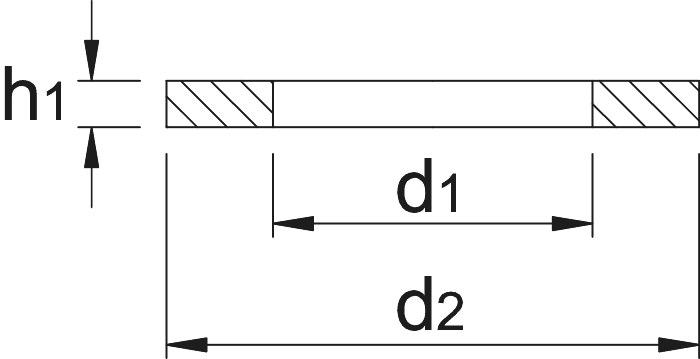 Phantom DIN 6340 Onderlegschijf
