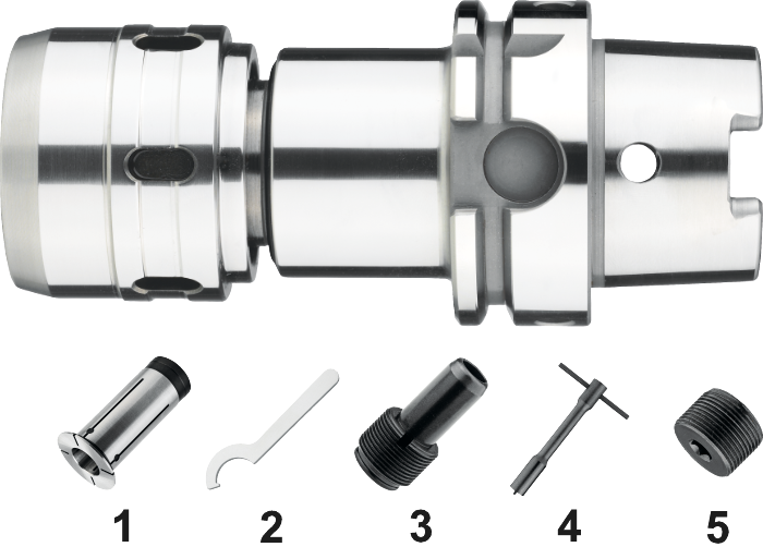 Phantom Krachtspan opname, ISO 12164 (DIN 69893)