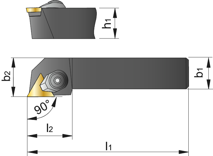 Phantom Wisselplaathouder, 90° CTGPR