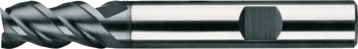 Phantom Volhardmetaal Schachtfrees, 3-snijder DIN 6527-B lang, AlTiN-X, roestvaststaal