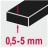 Phantom HM-tip Gatfrees korte uitvoering 12 mm, materiaaldikte <5 mm