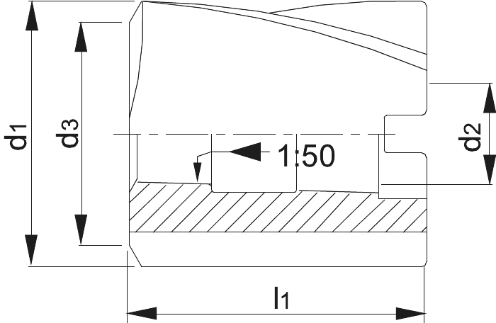 Phantom HSS Opsteekopboor DIN 222