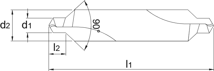 Phantom HSS Centerboor 90°