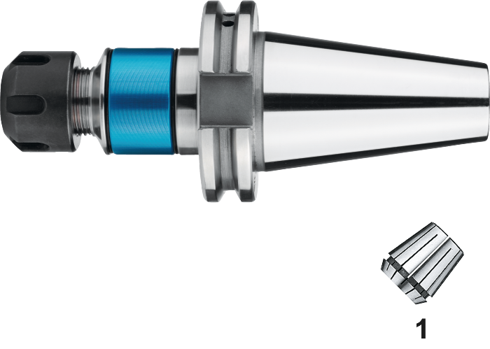 Phantom Synchro Taphouder ISO 15488-C (DIN 6499-C) voor ER spantangen (met vierkant), ISO 7388-1 (DIN 69871)