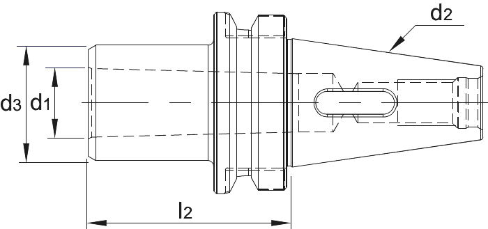 Phantom DIN 6383 Verloophuls voor MK opname, ISO 7388-2 (MAS-BT)