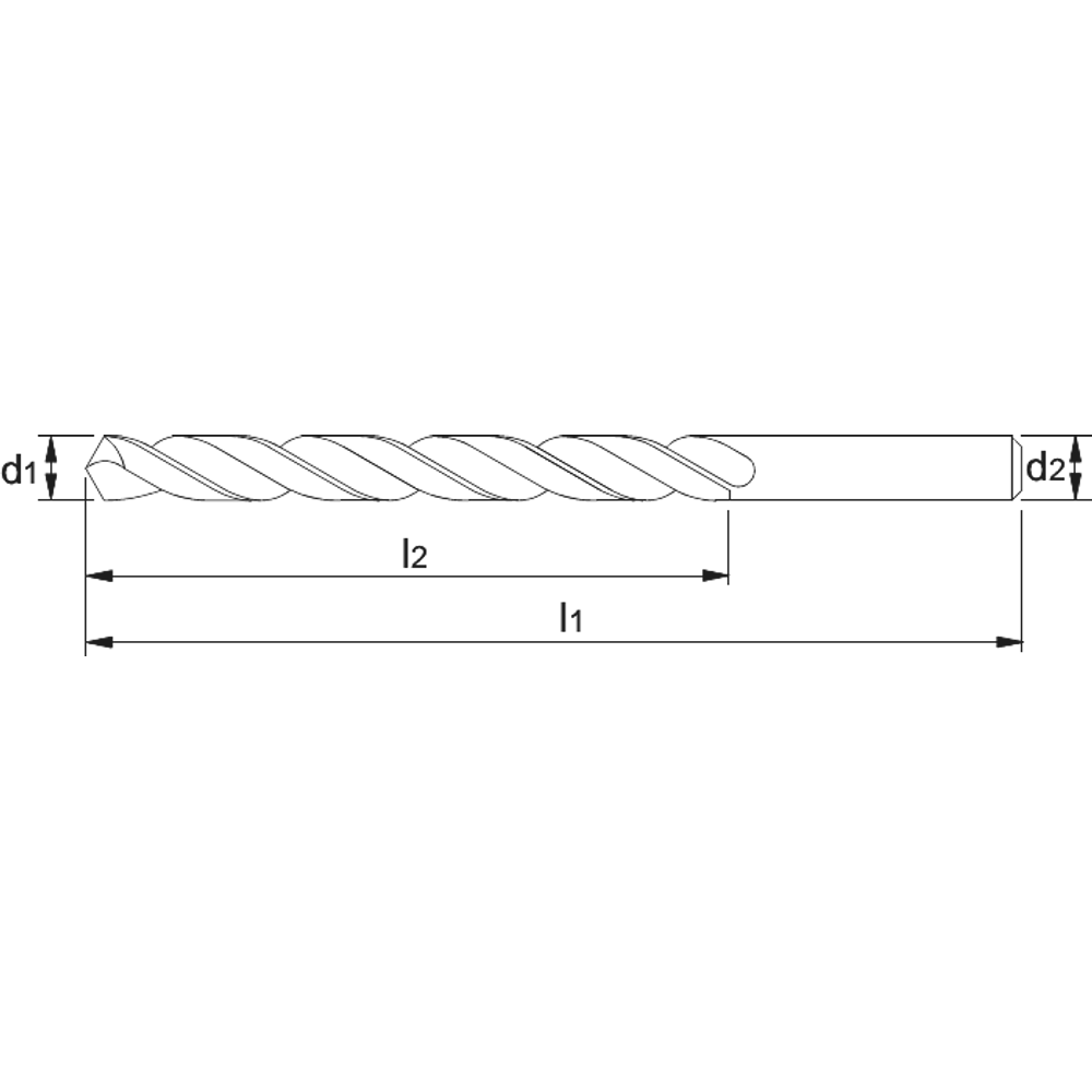 International Tools ECO PRO HSS-E Spiraalboor DIN 338 met drievlaks schacht