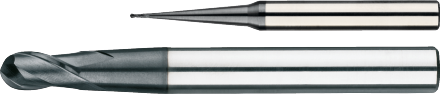Phantom Volhardmetaal Precisie Radiusfrees, 2-snijder AlTiN-X, HRC 30-65