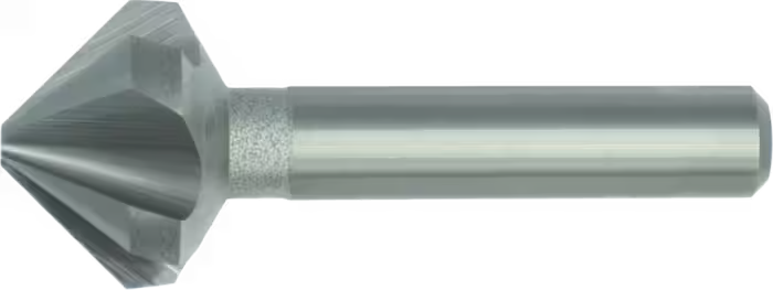 Phantom HRC50 Volhardmetaal Vari Verzinkboor DIN 335-C 90°, meersnijder met drievlaks schacht (Serie 42.585)