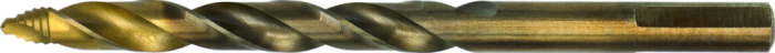 International Tools ECO PRO HSS-E Spiraalboor DIN 338 Step-point, TiN-tip, met drievlaks schacht