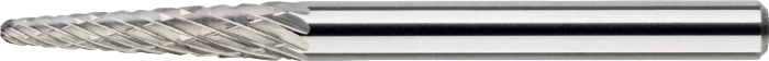 Phantom Hardmetaal Stiftfrees model L, kegelvorm, met ronde kop, schacht 3 mm