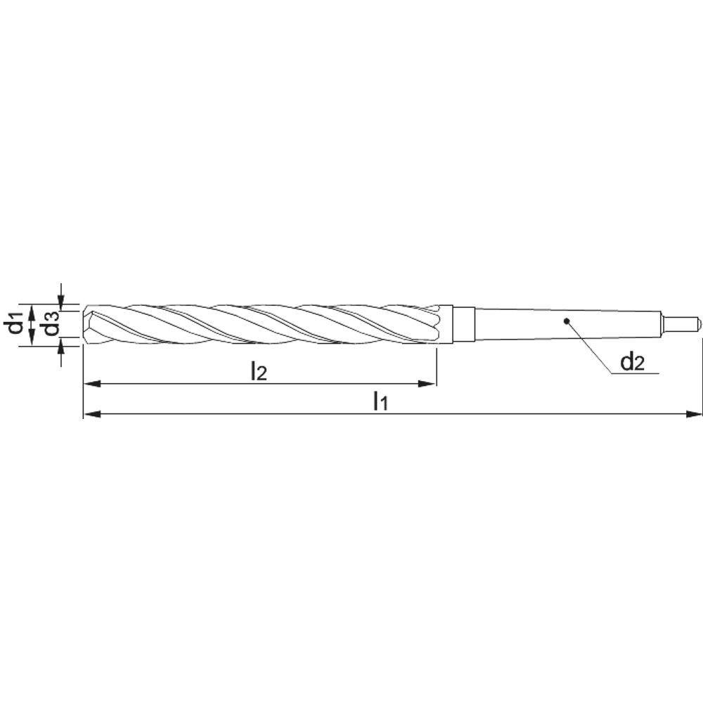 Phantom HSS Opboor (Drielippenboor) DIN 343 MK