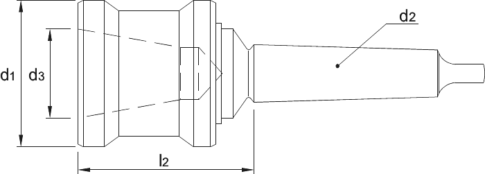 Bison type 1721, Snelwisselhouder, DIN 228-B