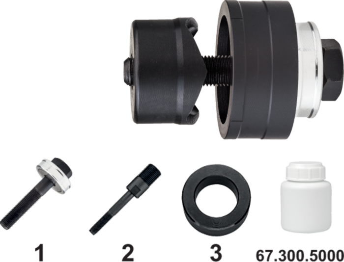 Phantom Gatenpons voor hand- en hydraulisch gebruik, incl. bout en lager