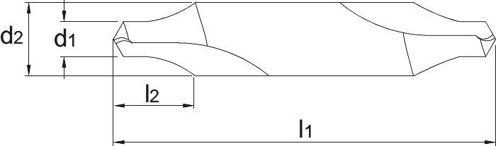 Phantom HSS Centerboor DIN 333-R met radius, 60°