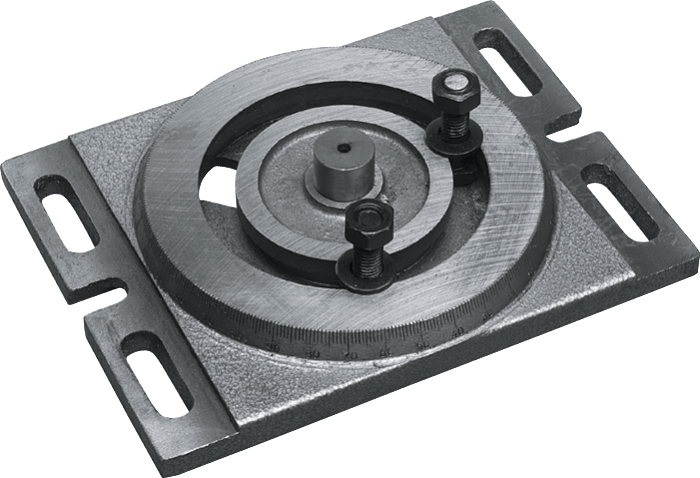 Bison Draaiplaat, type 6587, met gradenverdeling, voor snelspanmachineklem 88.200
