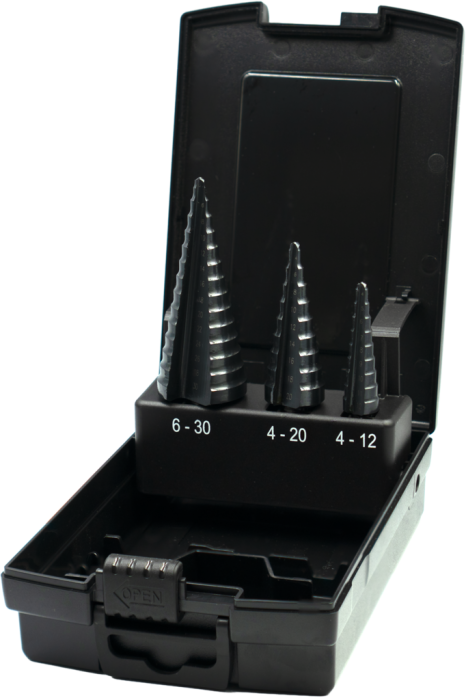 Phantom HSS Set Getrapte Plaatboren‚ Ergo-Step TiAlN 4-30 mm