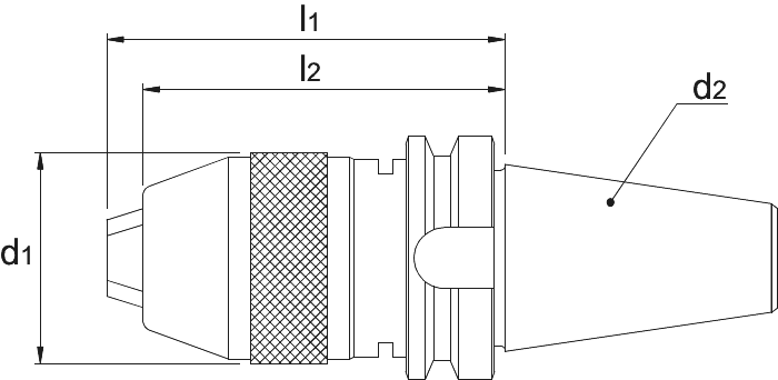 Phantom Ultra Precisieboorhouder, type XPS, ISO 7388-2 (MAS-BT)