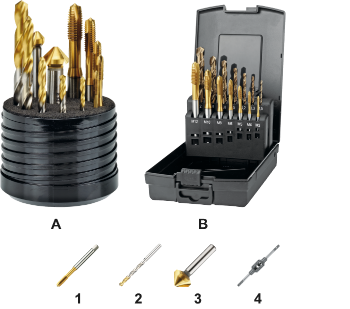 International Tools ECO PRO Set machinetappen (combinatie) (Serie 29.195)