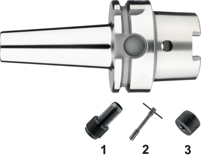 Phantom Opschroef opname, ISO 12164 (DIN 69893)