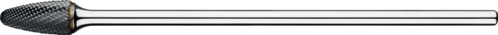 Phantom Hardmetaal Stiftfrees model F‚ boomvorm met ronde kop‚ schacht 6 mm‚ lang 4-DIAMOND 12x25x6x175mm