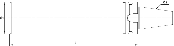 Phantom Halfbewerkte gereedschapshouder, ISO 7388-2 (MAS-BT)