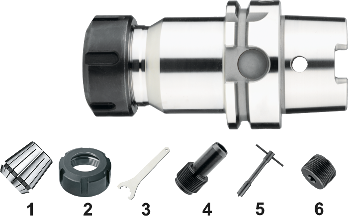 Phantom ISO 15488-C (DIN 6499-C) ER Spantanghouder, ISO 12164 (DIN 69893)