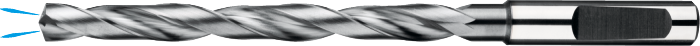 Phantom UNI Volhardmetaal Spiraalboor 8xD met koelkanaal, TiAlN