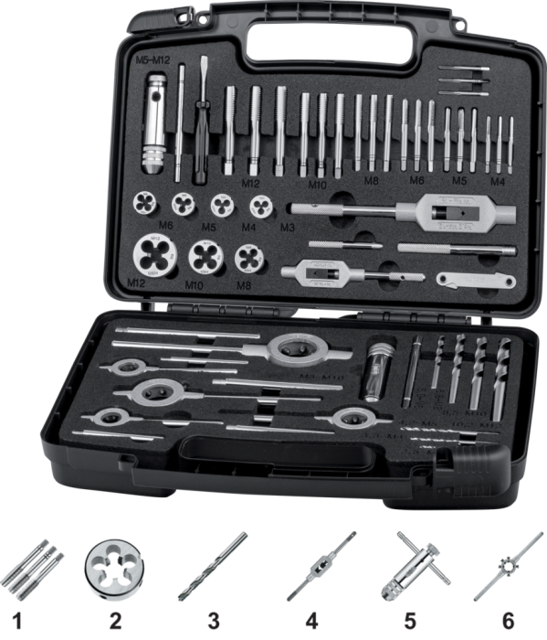 International Tools ECO PRO HSS Set Draadsnijden in kunststof koffer