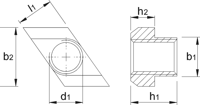 Phantom T-Gleufmoer, systeem "Rhombus"