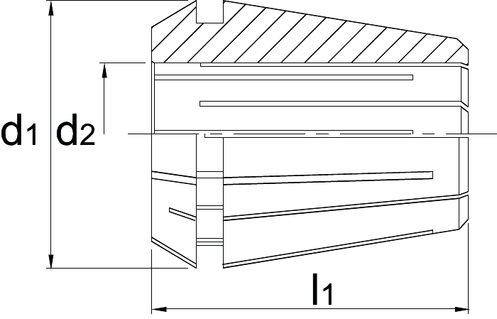 Phantom ISO 15488-B (DIN 6499-B) Spantang ER 16 426E, standaard, 15 µm