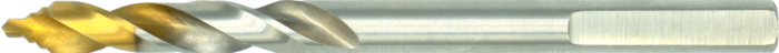 International Tools ECO PRO HSS Centreerboor‚ Step-point TiN-tip‚ voor gatzagen 6‚35 x 90 mm