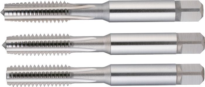 Phantom HSS Handtappen ISO 529 BSW (Whitworth), set à 3 stuks