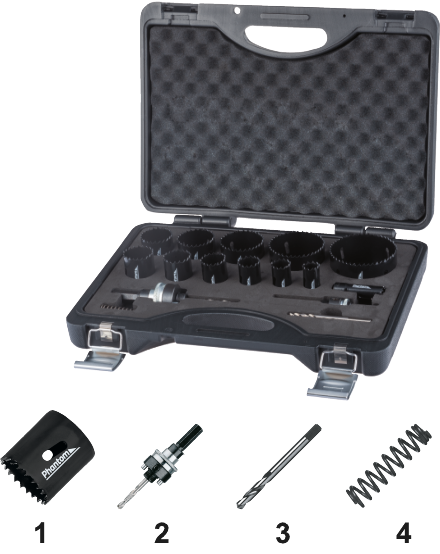 Phantom HSS-Co 8% Bi-Metaal Set Gatzagen 61.105