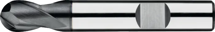 Phantom UNI Volhardmetaal Radiusfrees, 2-snijder DIN 6527-B kort, AlTiN-X