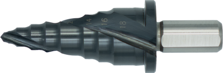 Phantom HSS Getrapte Plaatboor, Ergo-Step TiAlN