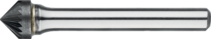 Phantom Hardmetaal Stiftfrees kegelvorm 90°, model K, schacht 6 mm