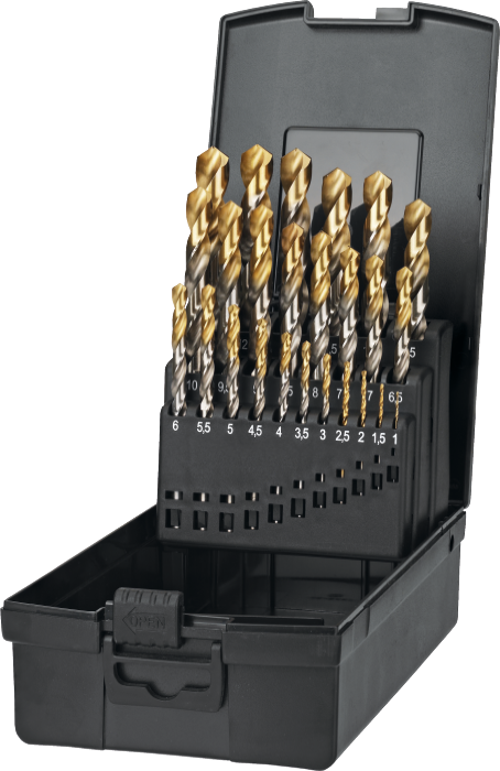 International Tools ECO PRO HSS Set Spiraalboren DIN 338 TiN-tip