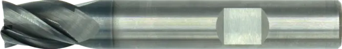 International Tools ECO PRO Volhardmetaal Schachtfrees, 4-snijder DIN 6527-B kort, AlTiN-X