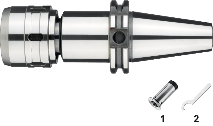 Phantom Krachtspan opname, ISO 7388-1 (DIN 69871)