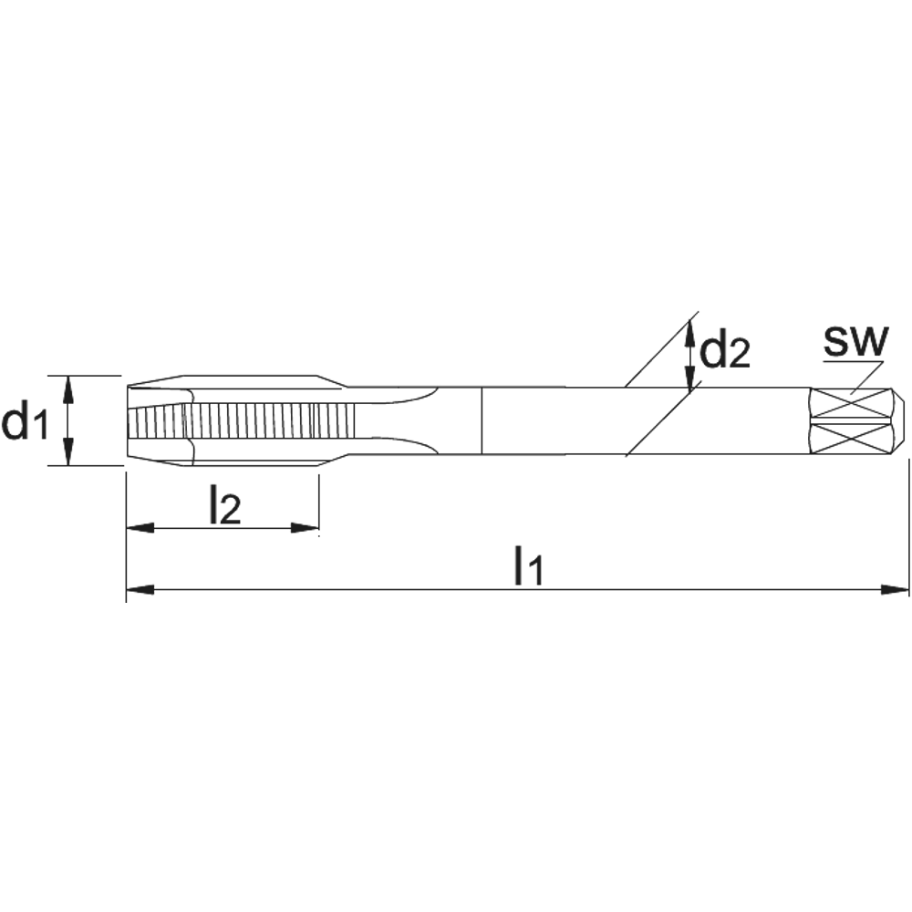 Phantom UNI HSS-E Machinetap DIN 5156 G (BSP) (Serie 25.097)