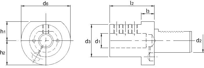 Torax VDI-houder DIN 69880, uitvoering E2, voor cilindrische opname